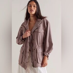 We The Free Arya Utility Jacket In Cashmere Mauve Size Small SOLDOUT Style